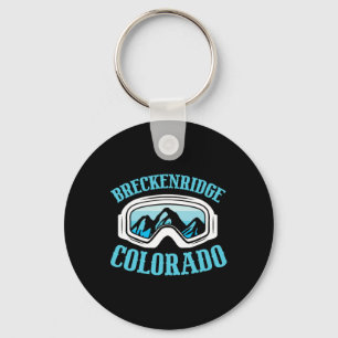 Breckenridge Colorado Ski Mountain Skifahrer Schlüsselanhänger