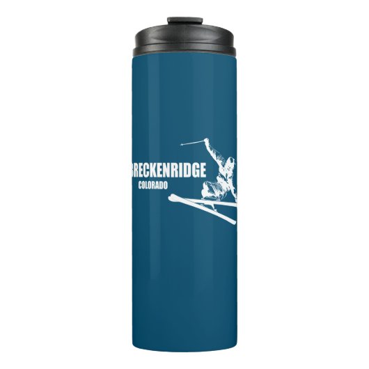 Breckenridge Colorado Skier Thermosbecher (Vorderseite)