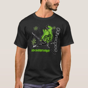 Breckenridge Colorado Skier-Typ-Dunkelheitst-stüc T-Shirt