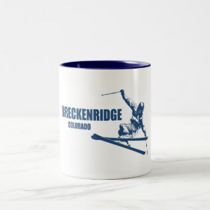 Breckenridge Colorado Skier Zweifarbige Tasse