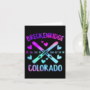 Breckenridge Colorado Skifahren Berg Snowboarden Karte