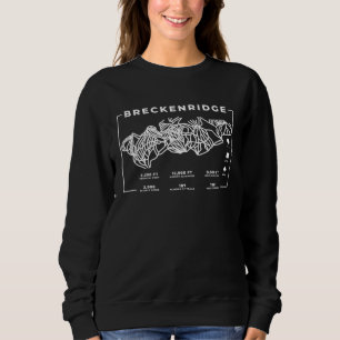 Breckenridge Colorado Skifahren Snowboard Sweatshirt