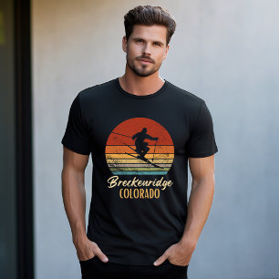 Breckenridge Colorado Skifahren Vintage Berg Ski  T-Shirt