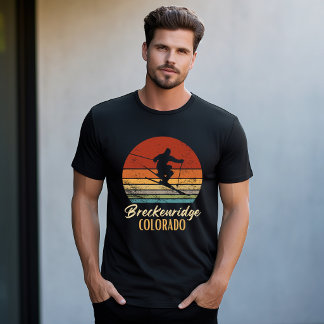 Breckenridge Colorado Skifahren Vintage Bergbahn T-Shirt