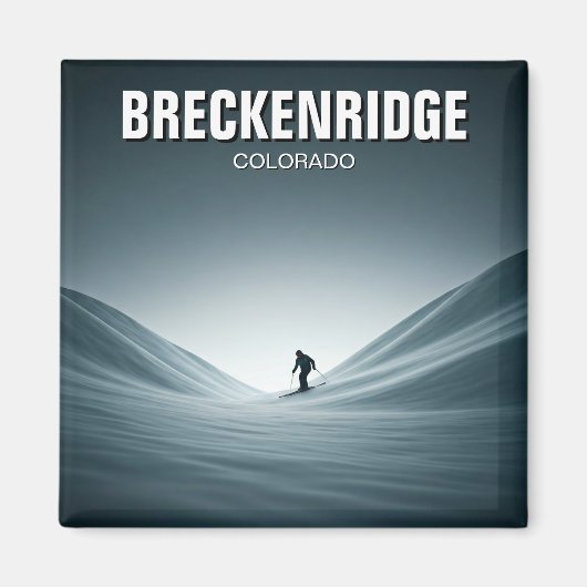 Breckenridge Colorado Skifahrer Magnet (Vorne)