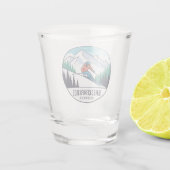 Breckenridge Colorado Skifahrer Schnapsglas (Rückseite)