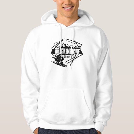 Breckenridge Colorado-Skihuodie Hoodie (Vorderseite)