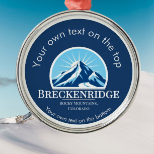 Breckenridge Colorado Skimedal Metal Ornament Aus Metall