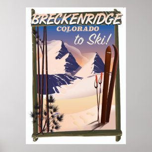 Breckenridge, Colorado-Skiposter Poster