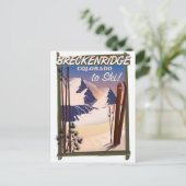 Breckenridge, Colorado-Skiposter Postkarte (Stehend Vorderseite)