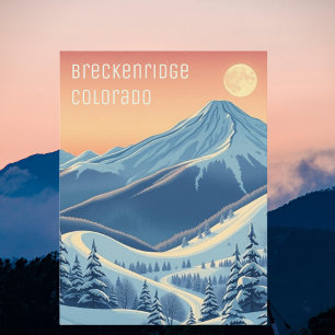 Breckenridge Colorado Skiurlaub Postkarte