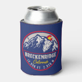 Breckenridge Colorado Skiwandern Souvenir Dosenkühler (Kanne Vorderseite)