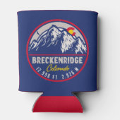 Breckenridge Colorado Skiwandern Souvenir Dosenkühler (Rückseite)