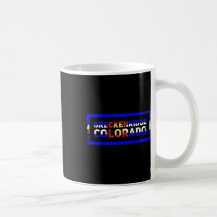 Breckenridge Colorado State Flag Retro Mountain Sk Kaffeetasse