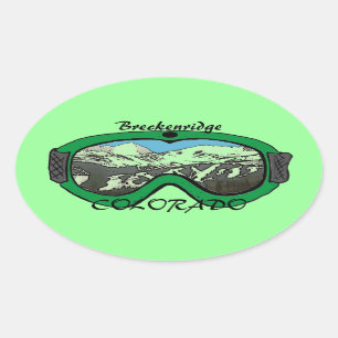 Breckenridge Colorado-Sticker Ovaler Aufkleber