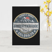 Breckenridge Colorado Tenmile Range Rocky Mountain Karte (Gelbe Blume)