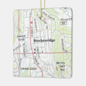 Breckenridge Colorado Topo Karte Keramikornament (Links)