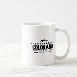 Breckenridge Colorado Unterdrücktes Skigebiet Berg Kaffeetasse