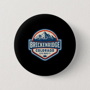 Breckenridge Colorado Vintage Dge Mountain Wandern Button