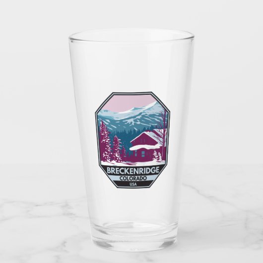 Breckenridge Colorado Winter Skigebiet Glas (Vorderseite)