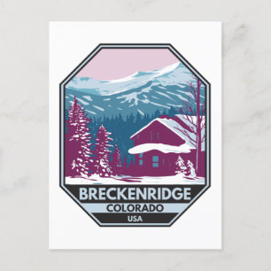 Breckenridge Colorado Winter Skigebiet Postkarte