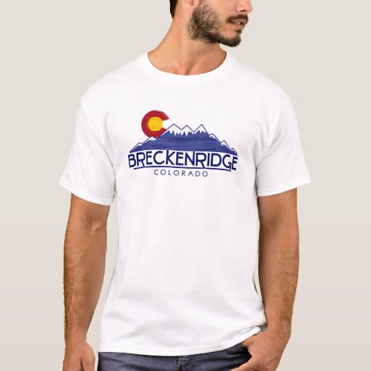 Breckenridge Colorado wood mountains shirt (Vorderseite)