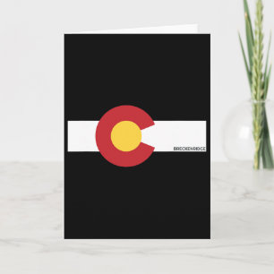 Breckenridge Colorado X Co Flag Karte
