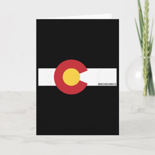 Breckenridge Colorado X Co-Flagge Karte
