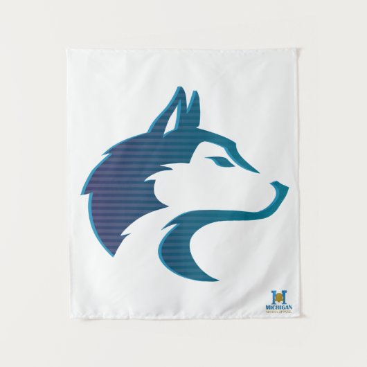 Breckenridge-Huskies #3 Wandteppich (Vorderseite)