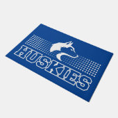 Breckenridge-Huskies Fußmatte (Schrägansicht)