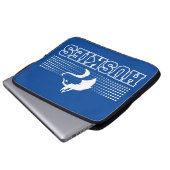 Breckenridge-Huskies Laptopschutzhülle (Vorne Knopf)