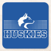 Breckenridge-Huskies Rechteckiger Pappuntersetzer (Vorderseite)
