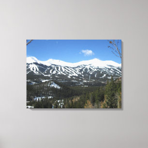 Breckenridge-Ski-Steigungs-Leinwand Leinwanddruck