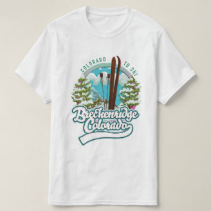 Breckenridge, Vintages Colorado-Skilogo T-Shirt
