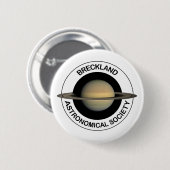 Breckland Astro 6 cm runde Anstecknadel (Vorne & Hinten)