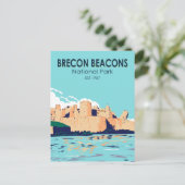 Brecon Beacons Nationalpark Caerphilly Postkarte (Stehend Vorderseite)