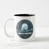 Brecon Beacons Nationalpark Deer Zweifarbige Tasse (Links)