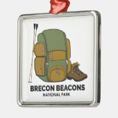 Brecon Beacons Nationalpark - Rucksack Ornament Aus Metall (Links)