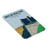 Brecon Beacons Nationalpark Wales Vintag Magnet (Rechte Seite)