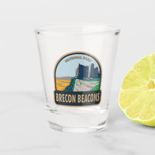 Brecon Beacons Nationalpark Wales Vintag Schnapsglas