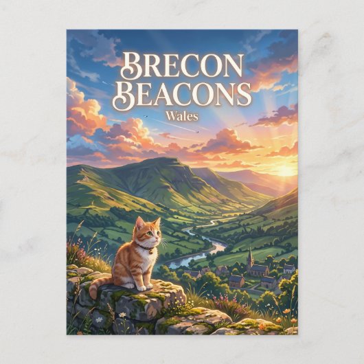 Brecon Beacons Wales Postkarte (Vorderseite)