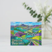 Brecon Beacons Wales Postkarte (Stehend Vorderseite)