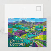 Brecon Beacons Wales Postkarte (Vorne/Hinten)