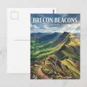 Brecon Beacons Wales Postkarte (Vorne/Hinten)