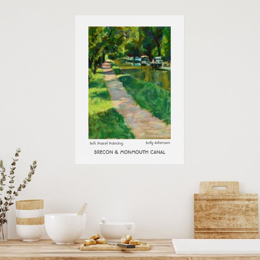 Brecon & Monmouth Canal Print/Poster. Poster (Küche)