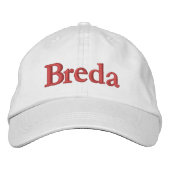 Breda bestickte Baseballkappe (Vorderseite)