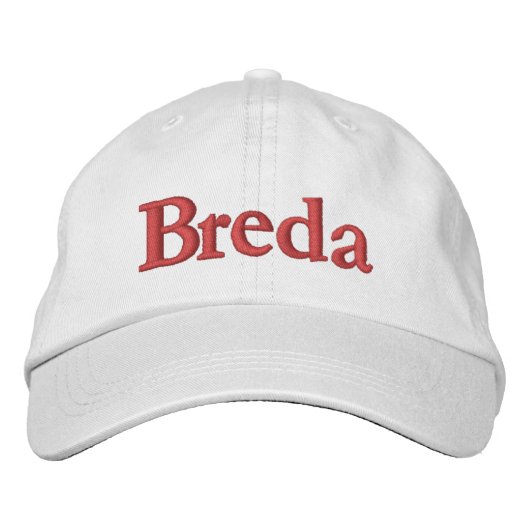 Breda bestickte Baseballkappe (Vorderseite)