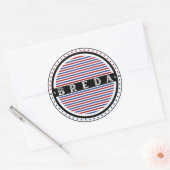 Breda City Pride Emblem – Dutch Identity Runder Aufkleber (Umschlag)