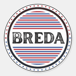 Breda City Pride Emblem – Niederländische Identitä Runder Aufkleber