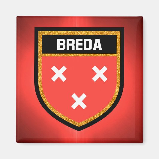 Breda-Flagge Magnet (Vorne)